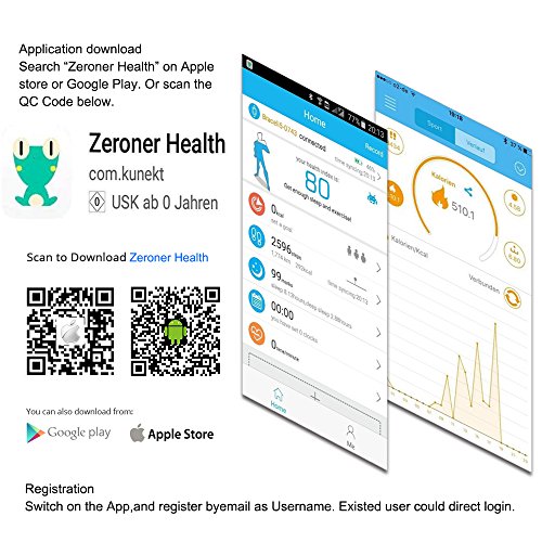 ROGUCI Smart Armband Wristband, IP67 Wasserdichte Blutdruck Oxygen + Oximeter Herzfrequenz Müde Monitor Fitness Schlaf Gesundheit Tracker, Smart Sport Tracking Armband Für iOS 8.0 Android 4.4, tägliche Laufleistung Pedometer Schritt Zähler Kalorien verbrannt Messung Call SMS Erinnerung Sesshaft - 6