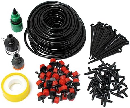 Razy Micro Flow Drip Watering Irrigation Kit with Hose, Automatic System for Flowers, Plants, Bonsai, Garden and Patio (25 m)