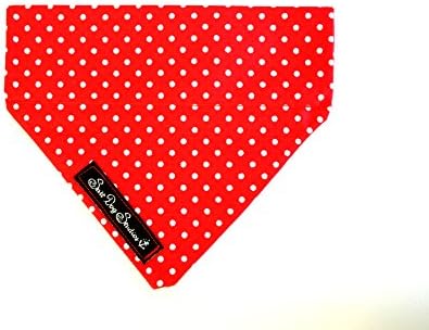 Salt Dog Studios Red Polka Dot Dolly Bandana - Medium