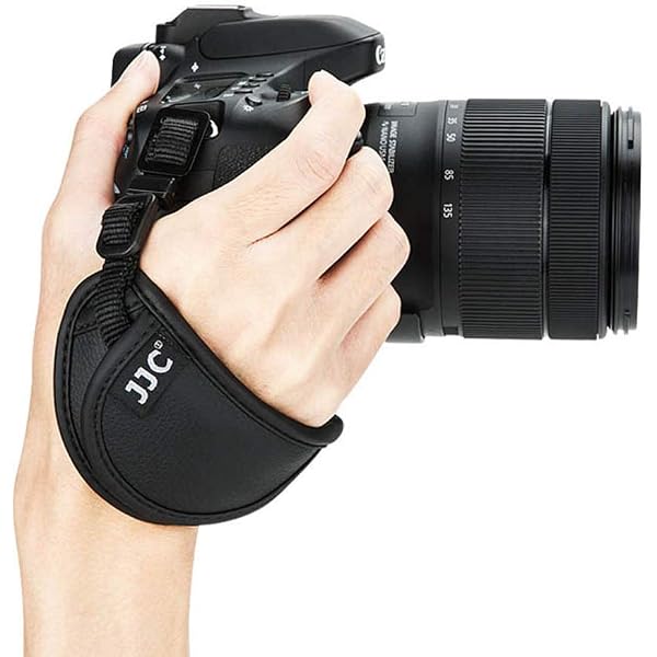 Dragonne Cuir Véritable Pour Appareil Photo – Réglable, Compatible Canon, Nikon, Sony, Etc.