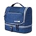 Produktbild Zhijie-snb Reise Hängende Toilettenartikel Make-up Kosmetiktasche Wasserdichte Organizer Für Männer Und Frauen Zubehör Kulturbeutel Kit Mit Trockenen Und Nassen Trennung 2-Schicht 25 * 13 * 21 cm