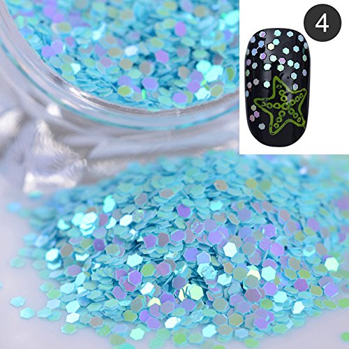 Born Pretty 1 Box 2g Chameleon Mermaid Nail Scale Paillette Manicure Nail Art Glitter Sequins #4