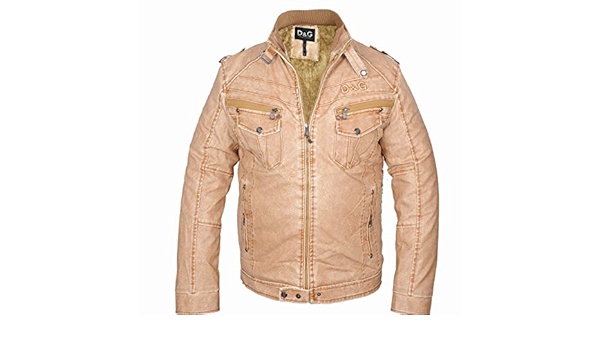 d&g leather jacket amazon