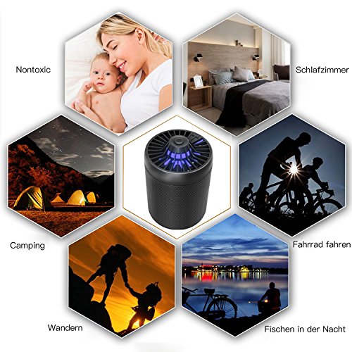 Oittm Elektrischen Moskito Killer Led Moskito Tötung ohne Strahlung Moskito Killer Lampe mit USB Schnittstelle ( Größe 110mm*110mm*150mm) - 4