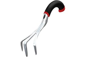 Radius Garden 10311 Ergonomic Aluminum Hand Cultivator, Red