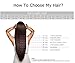 27 inches (68cm) Long Wavy One Piece 5Clips Clip in Hair Extension Extensions 3/4Full Head Women Clip on Hair Hairpieces Dark Brown-C484