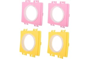 PATKAW 4pcs Hamster Cage Accessories Cage Tube Fence for Dogs outside Hamster Tunnel Connection Plate Connector Board To Open Plastic Pet Cage Supplies Cage Accessories Toys for Hamsters