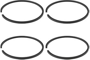 Briny River 4 Pezzi Di Anelli Del Pistone Per Tosaerba Compatibile Con Dolmar 33 34 100 37x1,5 Mm