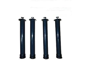 RETI PER LETTO D'AMORA Set 4 Piedi per Rete A DOGHE Gambe per Letto UNIVERSALI in Ferro con BULLONI Max 40cm (32cm)