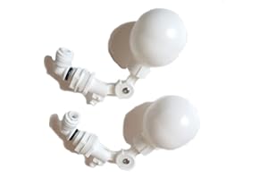 SEHFUPOYE 2 confezioni da 1/4 di pollice filtro acqua galleggiante valvola a sfera galleggiante regolabile valvola di plastica serbatoio acqua galleggiante valvole per sistema di osmosi inversa acqua RO