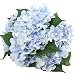 Produktbild Efivs Arts, künstliche Seiden-Blumen, 45 cm, 7 Stiele mit großen Blütenköpfen "Hortensien", Blumenstrauß für Hochzeiten, Hotelzimmer oder Zuhause, Dekoration für Partys blau