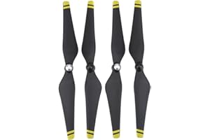 Drfeify Drone Quadcopter Propeller, 4Pcs Carbon Fiber Propellers Blades for DJI Phantom 3 Drone Accessories(Yellow Edge)