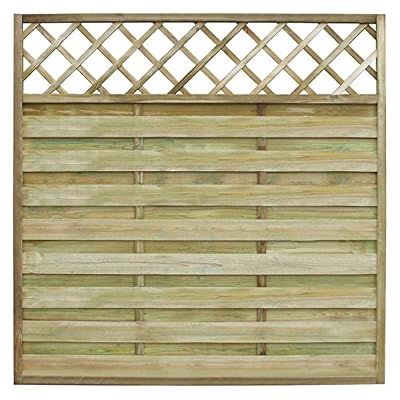 vidaXL Panneau de clôture Occultante en panneaux carré en bois avec treillis 180x180 cm