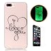 Produktbild CaseHome iPhone 7 Plus 5.5'' Luminous Hülle (Mit Frie Displayschutzfolie) Leuchtende Silikone Rückhülle Für iPhone 6 6s Plus 5.5 Zoll Zoll Silikon Etui Handy Hülle Weiche Transparente Luminous TPU Back Case Tasche Schale Leuchten In Der Nacht Für Apple iPhone 7 Plus-Ich liebe dich