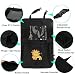 Car Back Seat Organiser With iPad Holder - IntiPal Car Seat Storage With Touch Screen Pocket for iPad Tablet (Black Lion)