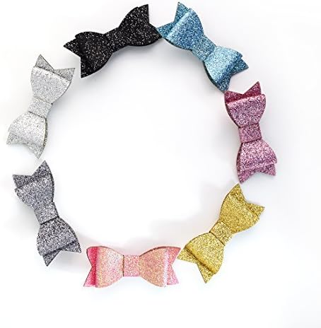 Refee 7PCS Cute Blink Hair Bows Hair Clips Barrettes for Kids Girls Toddlers