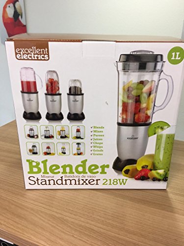 Standmixer Smoothie Maker Mixer Blender Edelstahl – 218 Watt – Molali Edition - 5