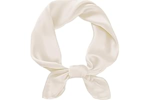 BSBUY Kwadratowy satynowy jedwabny szalik zwykły szalik na szyję, lekka jednokolorowa bandana owijana kwadratowa duża kwadratowa satynowa chusta na głowę do włosów, akcesoria klasyczny szalik do