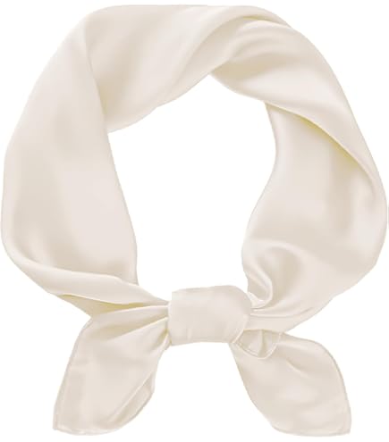 Foulard Carré En Satin Léger Pour Femme - 60x60cm Ou 90x90cm - Polyester - Multi-Usages (Tête, Cou, Cheveux)