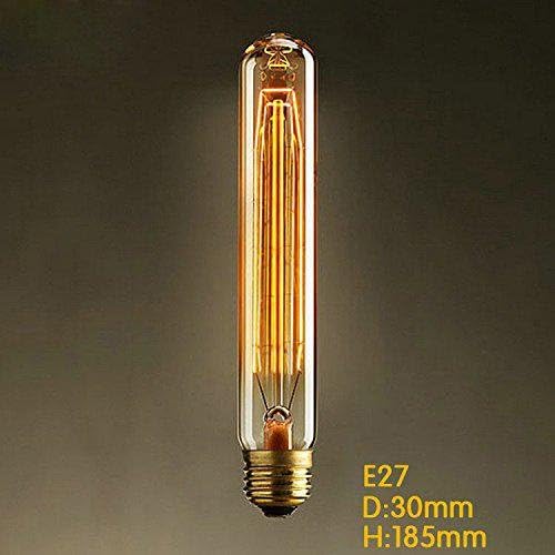 E27 Bulbs AC220 240 V 40 W Silk Carbon Material T185 to Pearl