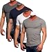 Produktbild JACK & JONES Herren T-Shirt Basic 4er Pack O-Neck V-Neck Tee S M L XL XXL (M, 4er V-Neck mix3)