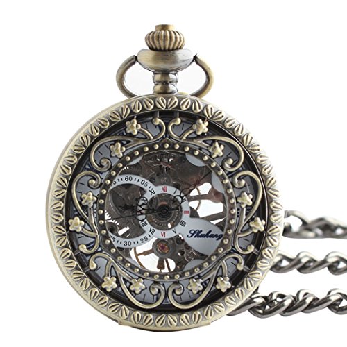 OrrOrr Taschenuhr Handaufzug Halb Automatik Mechanisch Herrenuhr Kette Geschenk Gift Watch reloj de montre de F080