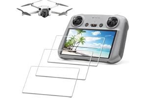 iDaPro Displayschutz Schutzfolie für DJI Mini 4 Pro/Mini 3 Pro (DJI RC/RC 2 RC2) Monitor Fernbedienung 9H Härte Gehärtetes Glas Einfache Installation [3 Stück]