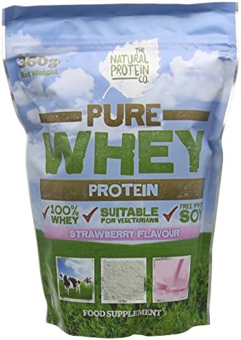 Natural Protein 360 g Strawberry Whey Protein Powder