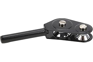 SPYMINNPOO Anneaux de Guidage de Canne à Pêche, Embout de Guidage de Canne à Pêche à Double Rouleau Anneaux de Poulie Conseils de Guidage de Canne Outil de Pêche à la Traîne de Bateau de Pêche