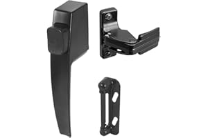 PRIME-LINE PRIME LINE PRODUCTS - Screen & Storm Door Latch Set, Push-Button, Black