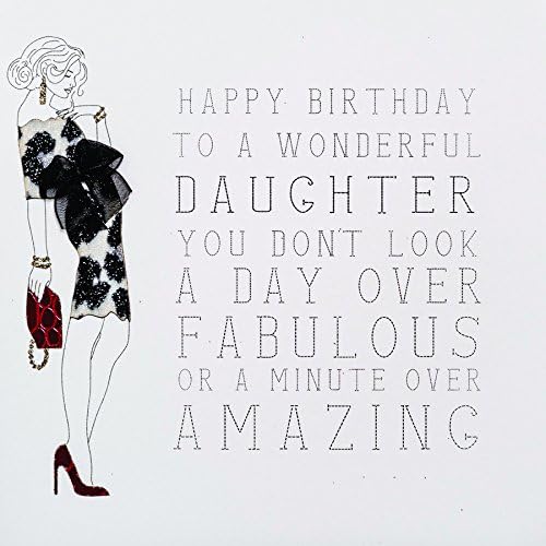 To A Wonderful Daughter - Quality Handmade Birthday Card - RB25