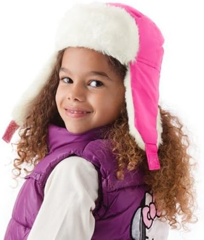 Girls Trapper Hat + Fur Showerproof GL076