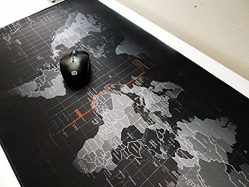YINGNEW XXL Groß Mauspads Mouse Maus Pad fur Gaming Gamer 80x40cm – Materialdicke 3mm Rutschfeste Unterseite aus Gumm – Spezielle behandeltes Material - 5