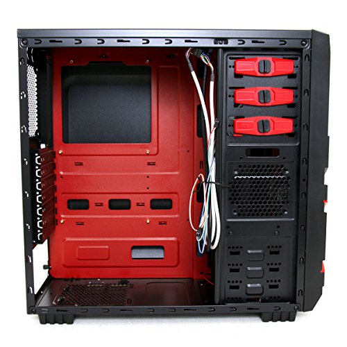 Discountedpcs Rote Teufel 4,2 ghz Schnelle Quad-Core, Gaming-PC, Desktop Computer 3,9 ghz 4,2 ghz Turbo AMD A8 6600K, Radeon HD 8570D Grafikkarte Chip, 1000gb HDD Festplatte, 8GB 1600 MHZ, WIFI nicht Betriebssoftware - 2