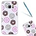 Produktbild Galaxy S7 Edge Handytasche in Silikon,CLTPY [Kratzfeste] [Stoßfest] Transparent Klar Malerei Muster Design Bumper Case Etui für Galaxy S7 Edge,Ultra Dünn Super Leicht [Perfekt Passen] Soft Gel TPU Schutzhülle für Samsung Galaxy S7 Edge - Donuts + 1x Stylus