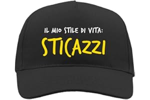 12PRINT Cappellino Sticazzi Idea Regalo Divertente Ragazzo Uomo Donna Ragazza Cappello sticazzi
