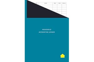 Household Accounting Ledger: Large Format / Easy Read, Simple Debit and Credit Home Accounts Book