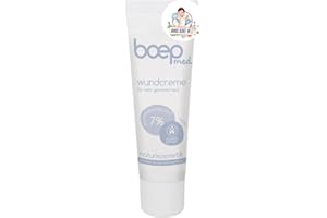 boep med zinco crema per ferite | Cosmetici naturali vegani ferita e unguento curativo con olio di mandorle e ossido di zinco per pelli irritate, secche o pruriginose, per dermatite atopica o rosacea