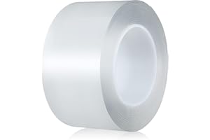 Cdemiy Protection de Peinture Auto-Adhésif, Film de Voiture Transparent Nano Anti-Rayures et Anti-Collision Universel pour Couvercle de Protection de Porte (10 cm x 5 m)