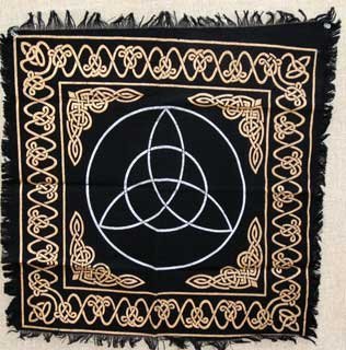 Preisvergleich Produktbild AzureGreen Triquetra Altar / Tarot Cloth by Ritual Magick