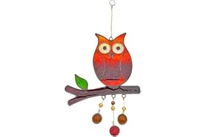 JONES HOME & GIFT Sonnenfänger zum Aufhängen, Eule, 27 x 15 cm