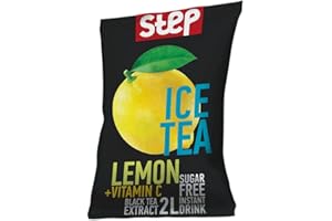 KENDY, Step, Aromatizzatore d'acqua senza zucchero, preparato in polvere per bevanda istantanea (Tea Limone)