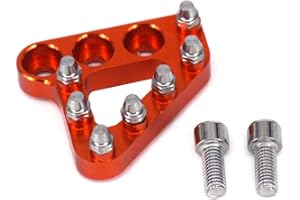 Fast Pro Moto Billet Arrière Pédale de frein Step Plate Remplacement de pointe pour125 250 300 350 450 530 690 950 990 SX EXC XCF SXF XC XCW EXCF EXCW EXCF SMR Orange