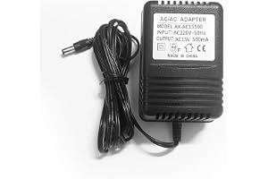 aixi-SHS AC/AC-adapter utgång AC 15 V 0,5 A, transformator 230Vac till 15Vac EU nätadapter 500 mA