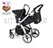 BLACK CARRERA SPORT 3-in-1 Baby Travel System/Pushchair/Pram/Buggy/Stroller