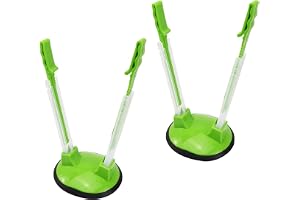 Latrt 2 stycken säckig hylla handsfree mat förvaring frys baggy-hållare, bärbar justerbar handsfree clip fryspåse hållare för plast baggy