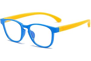RICHSTORY Blue Light Blocking Glasses for Kids, Computer Glasses Gaming Glasses Anti-Blue Light for Age 4-13, Silica Blue Light Glasses Anti UV400 & Eyestrain, for Children Boys Girls