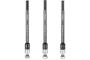 Homeponnew Adaptador de eje pasante para remolque de bicicleta, aleación de aluminio, negro, 215 mm de longitud, ancho ajustable, 3 especificaciones de rosca, P1.0/P1.5/P1.75, 160-178 mm (P1.75)