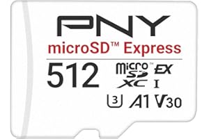 PNY microSD™ Express 512GB UHS-I U3 V30 A1, prędkość odczytu do 890MB/s i prędkość zapisu do 810MB/s, idealna do urządzeń zgodnych ze standardem microSD Express, takich jak Nintendo Switch 2
