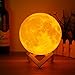 Produktbild ILS - 15cm 3D Magical Two Tone Moon Lamp USB Charging Luna LED Night Light Touch Sensor Gift